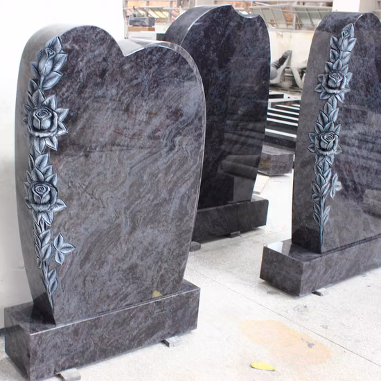 Hochwertige Orion Blue Granit-Grabsteine, traditionelle Stelen