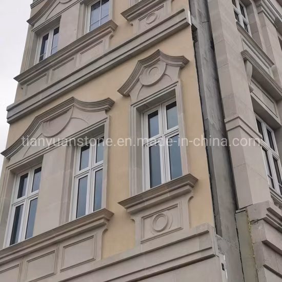 Günstiger natürlicher beige Sandstein für Bodenfliesen/Wandverkleidungen/Fensterbänke